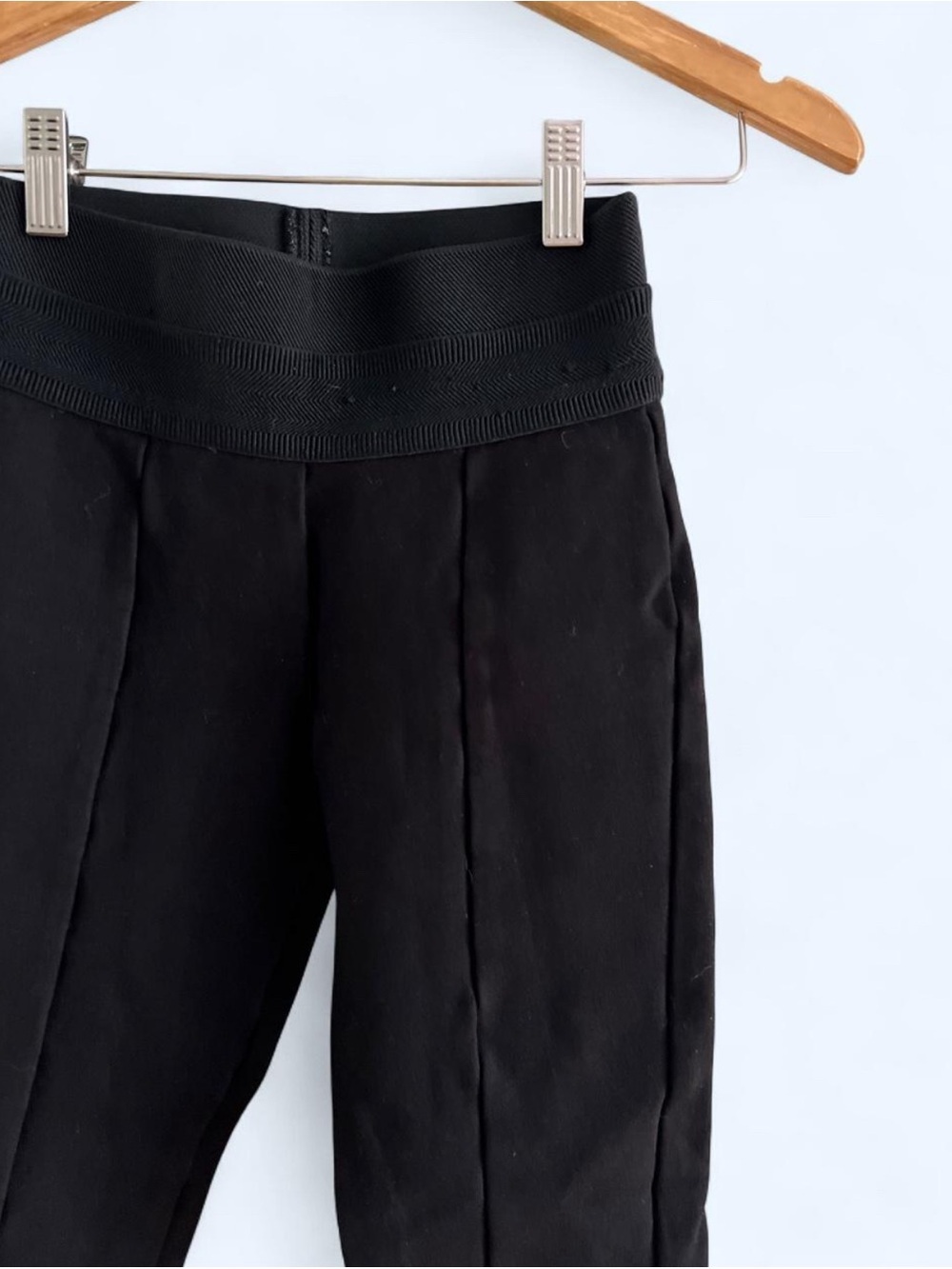 Zara Womens Black High-Waisted Stretchy Office Work  Casual Leggings 26